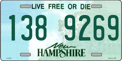 NH license plate 1389269