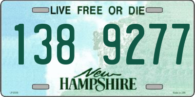 NH license plate 1389277