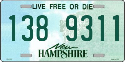 NH license plate 1389311