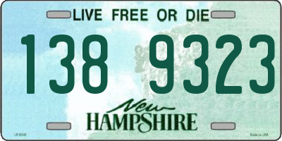 NH license plate 1389323