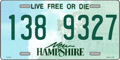 NH license plate 1389327
