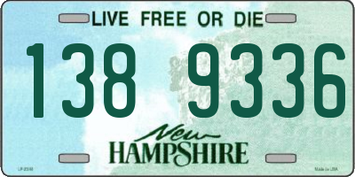 NH license plate 1389336