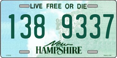 NH license plate 1389337