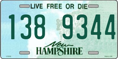 NH license plate 1389344