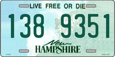 NH license plate 1389351