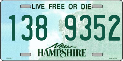 NH license plate 1389352