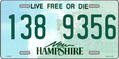 NH license plate 1389356