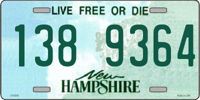 NH license plate 1389364