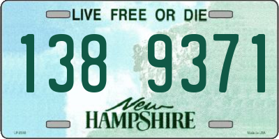 NH license plate 1389371