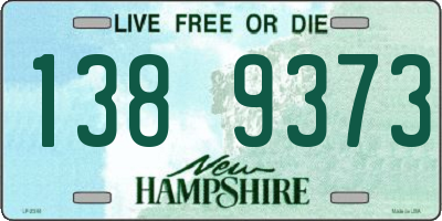 NH license plate 1389373