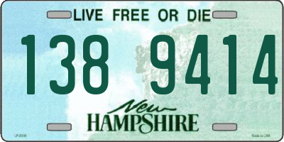 NH license plate 1389414