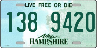 NH license plate 1389420