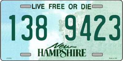 NH license plate 1389423