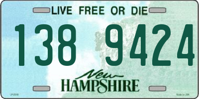 NH license plate 1389424