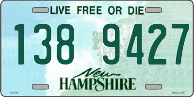 NH license plate 1389427