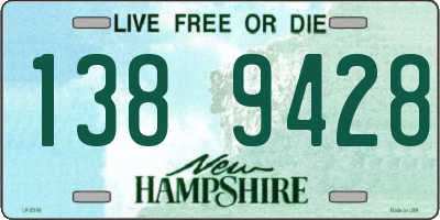 NH license plate 1389428