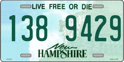 NH license plate 1389429