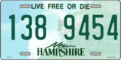NH license plate 1389454
