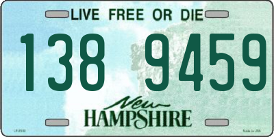 NH license plate 1389459