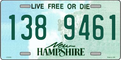 NH license plate 1389461