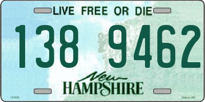 NH license plate 1389462