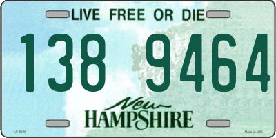 NH license plate 1389464