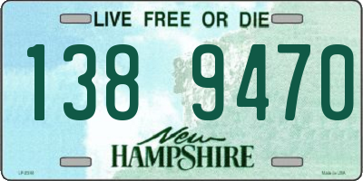 NH license plate 1389470