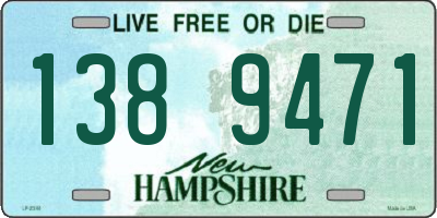 NH license plate 1389471