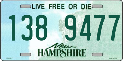 NH license plate 1389477