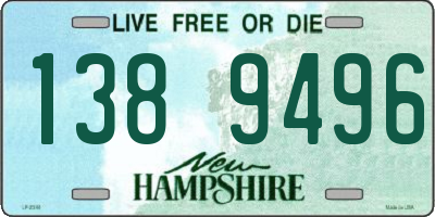 NH license plate 1389496