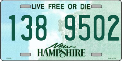 NH license plate 1389502