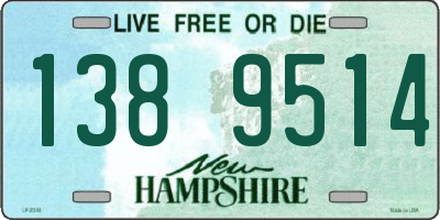 NH license plate 1389514