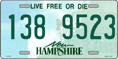 NH license plate 1389523