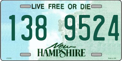 NH license plate 1389524