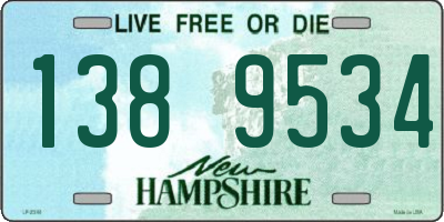NH license plate 1389534