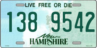 NH license plate 1389542