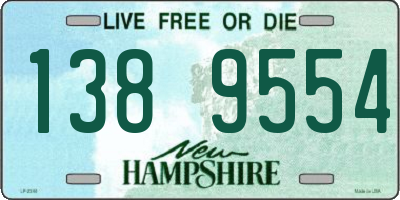NH license plate 1389554