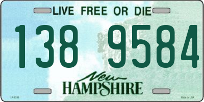 NH license plate 1389584