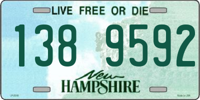 NH license plate 1389592