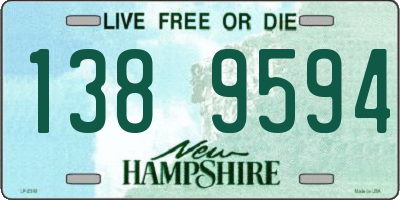 NH license plate 1389594