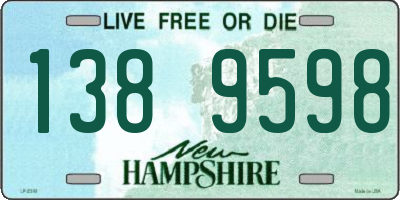 NH license plate 1389598