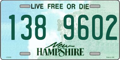 NH license plate 1389602
