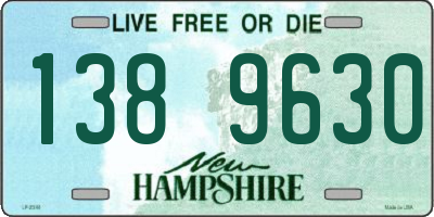 NH license plate 1389630