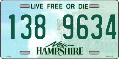 NH license plate 1389634