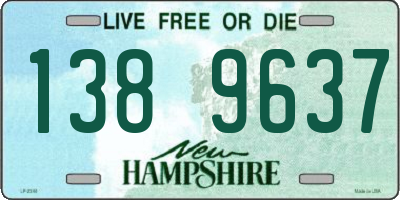 NH license plate 1389637