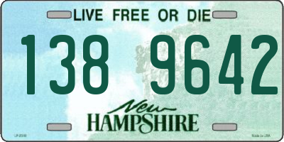 NH license plate 1389642
