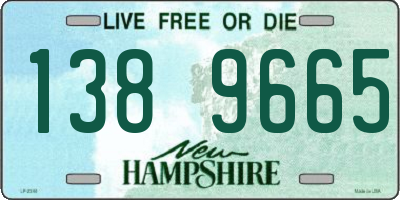 NH license plate 1389665