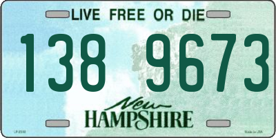 NH license plate 1389673