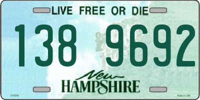 NH license plate 1389692