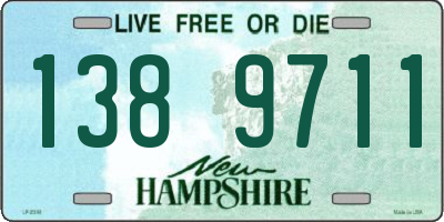 NH license plate 1389711